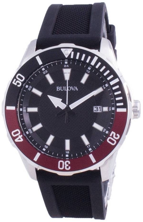Bulova Quartz Black Dial 98B348 100M Men's Watch