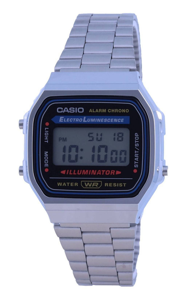 Casio Vintage Stainless Steel Resin Digital A-168WA-1W A168WA-1 Unisex Watch