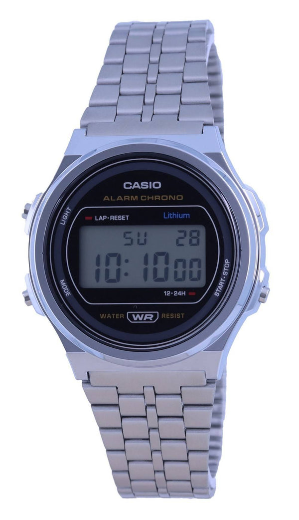 Casio A171 Vintage Stainless Steel Resin Digital A171WE-1A A171WE-1 Unisex Watch