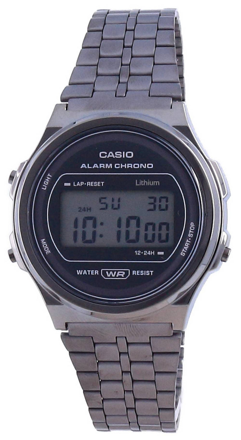 Casio Youth Vintage Stainless Steel Digital A171WEGG-1A Unisex Watch