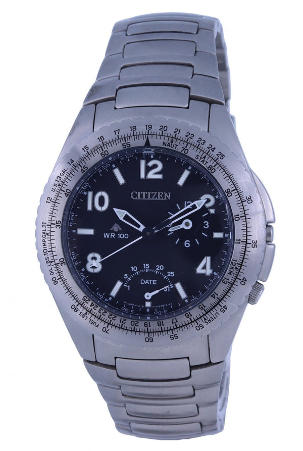 Citizen Promaster Stainless Steel Black Dial Quartz AB4010-56E.G 100M Men's Watch