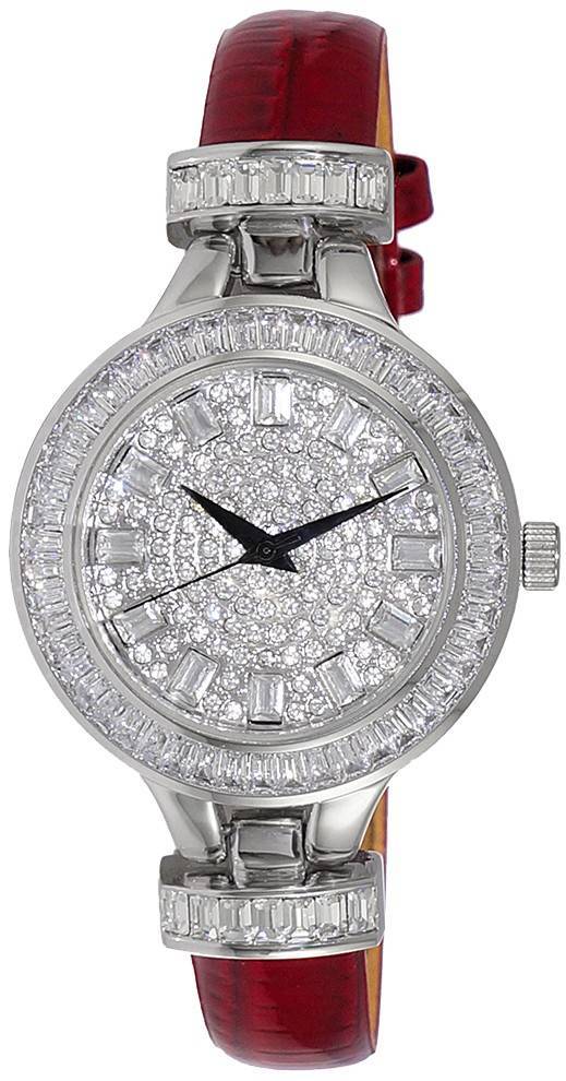 Adee Kaye Mondo G-3 Collection Crystal Accents Austrian Stone Dial Quartz AK2522-L Women's Watch