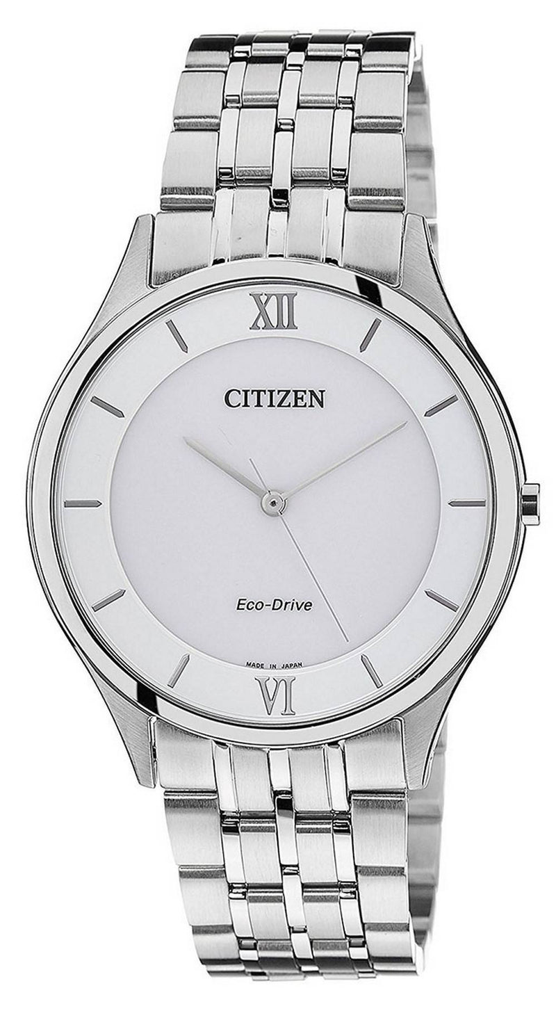 Citizen Stiletto White Dial Stainless Steel Eco-Drive AR0070-51A Men's Watch
