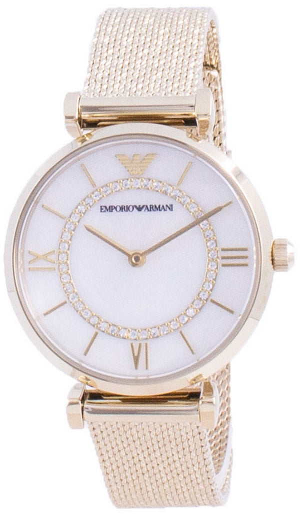 Emporio Armani Gianni T-Bar Diamond Accents Quartz AR11321 Women's Watch