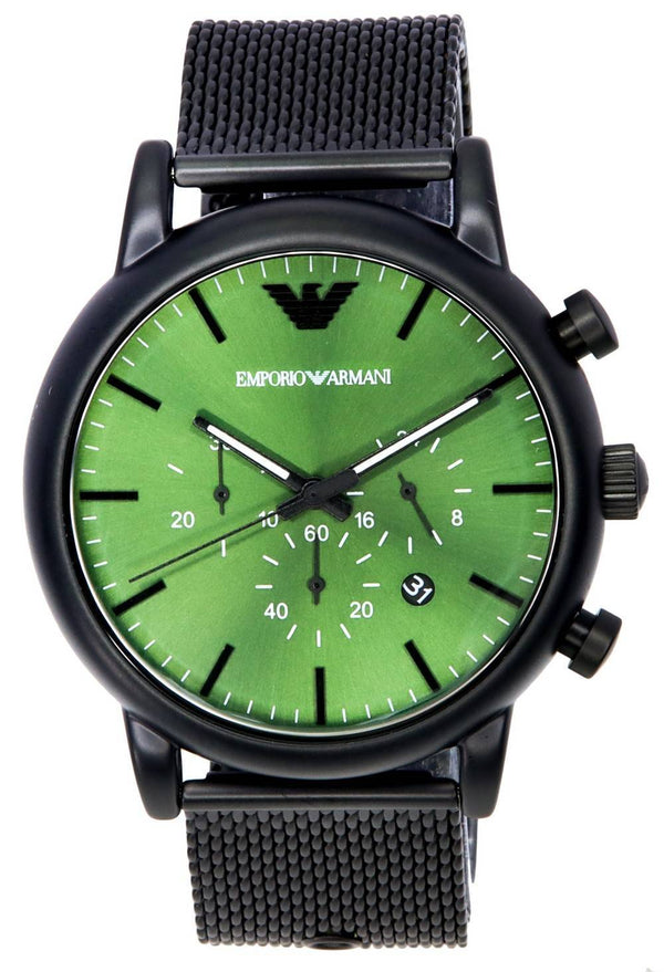 Emporio Armani Luigi Chronograph Green Dial Quartz AR11470 Men's Watch