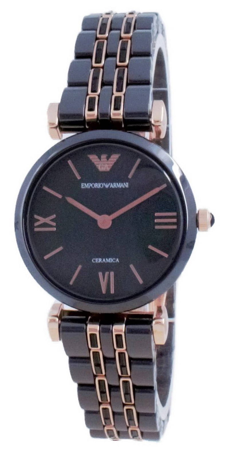 Emporio Armani Gianni T-Bar Ceramic Quartz AR70005 Women's Watch