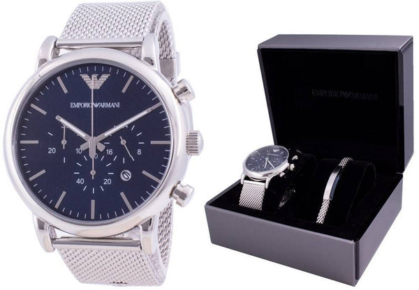 Emporio Armani Luigi Chronograph Quartz AR80038 With Gift Set Men's Watch
