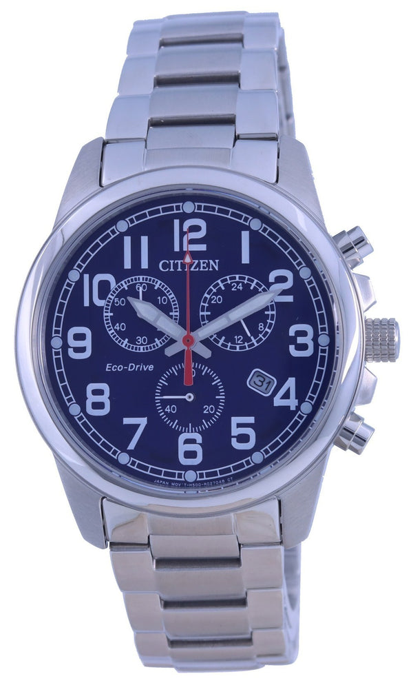 Citizen Chandler Chronograph Blue Dial Eco-Drive AT0200-56L 100M Men's Watch