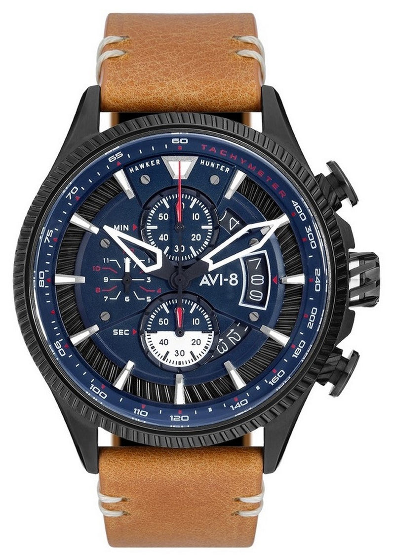 AVI-8 Hawker Hunter Avon Chronograph Carbon Navy Dial Quartz AV-4064-01 Men's Watch
