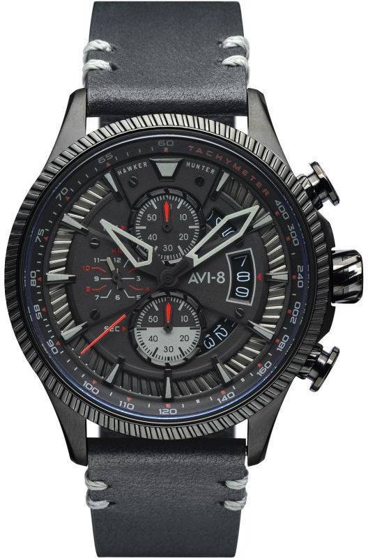AVI-8 Hawker Hunter Avon Chronograph Stealth Black Quartz AV-4064-05 Men's Watch