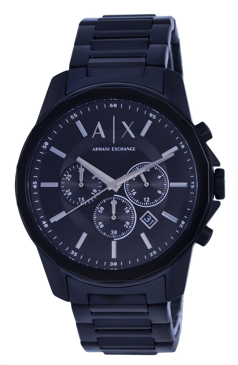 Armani Exchange Chronograph Stainless Steel Black Dial Quartz AX1722 Men's Watch