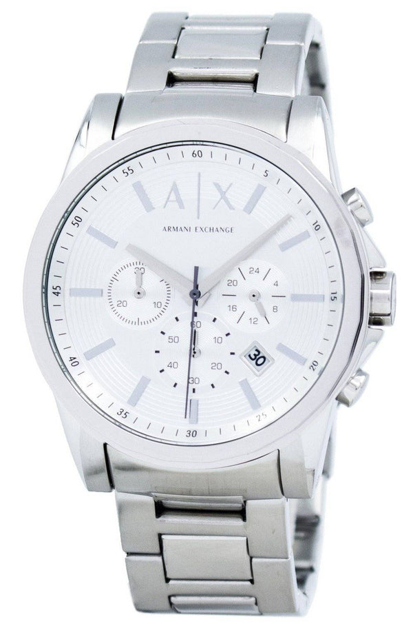 Armani Exchange Chronograph Silver-Tone Dial AX2058 Men's Watch