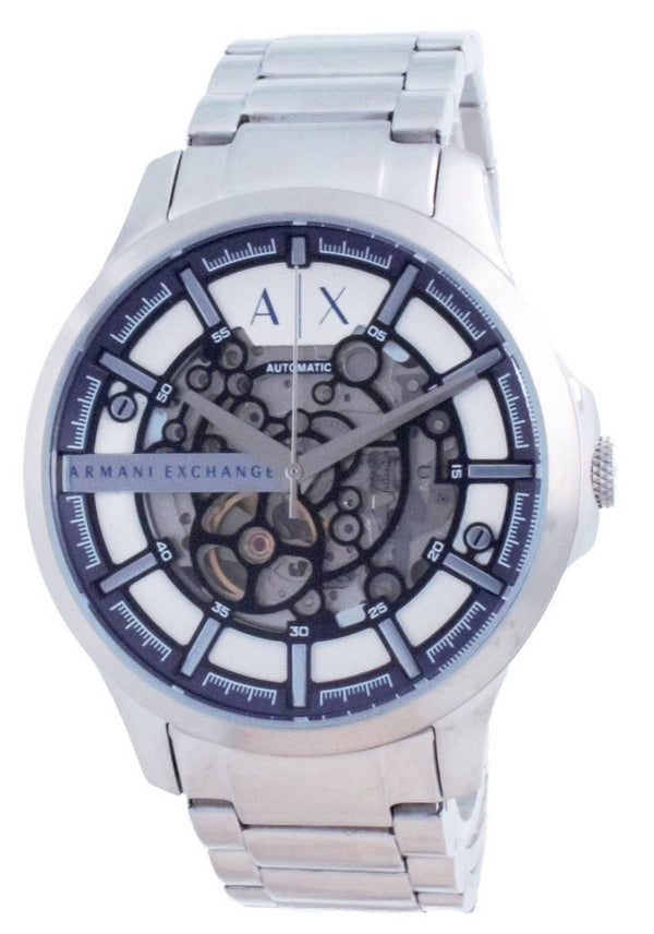 Armani Exchange Hampton Skeleton Stainless Steel Automatic AX2416 Men's Watch