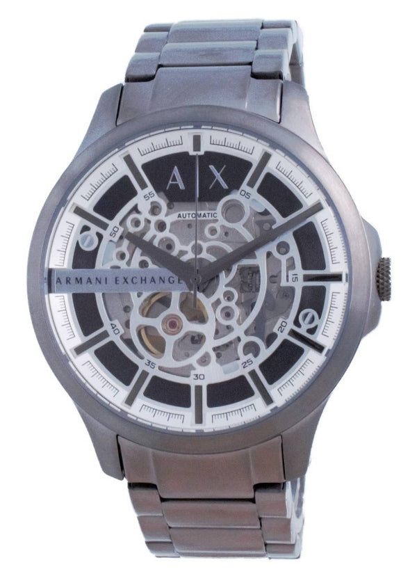 Armani Exchange Hampton Skeleton Stainless Steel Automatic AX2417 Men's Watch