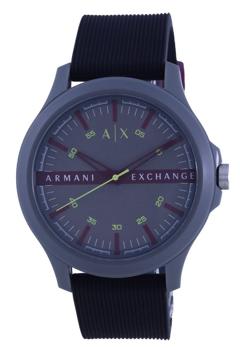 Armani Exchange Hampton Silicon Strap Quartz AX2425 Men's Watch