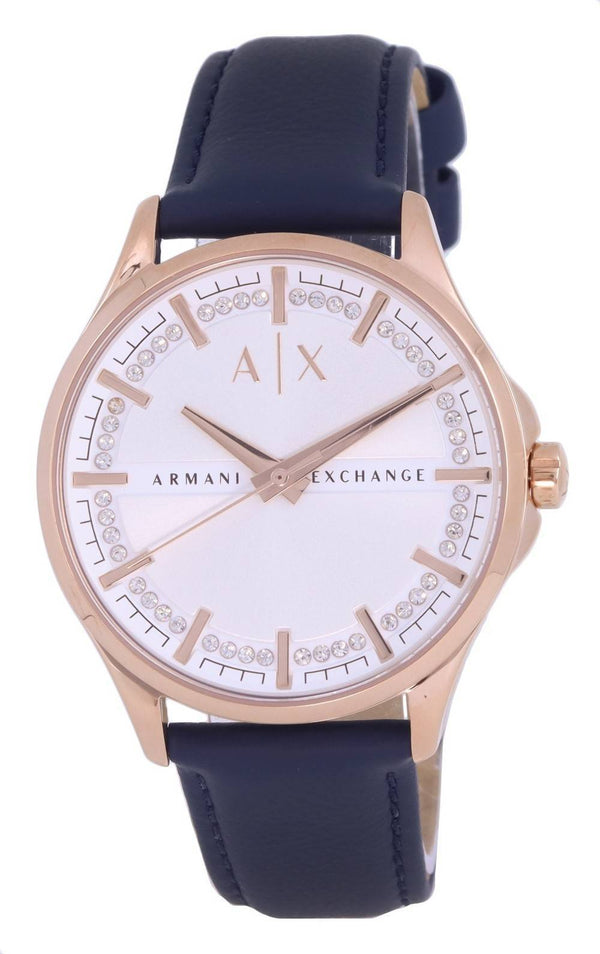 Armani Exchange Leather White Dial Quartz AX5260 Women's Watch