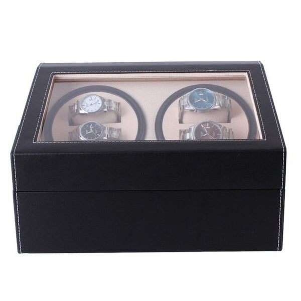 Automatic Mechanical Watch Winders Black PU