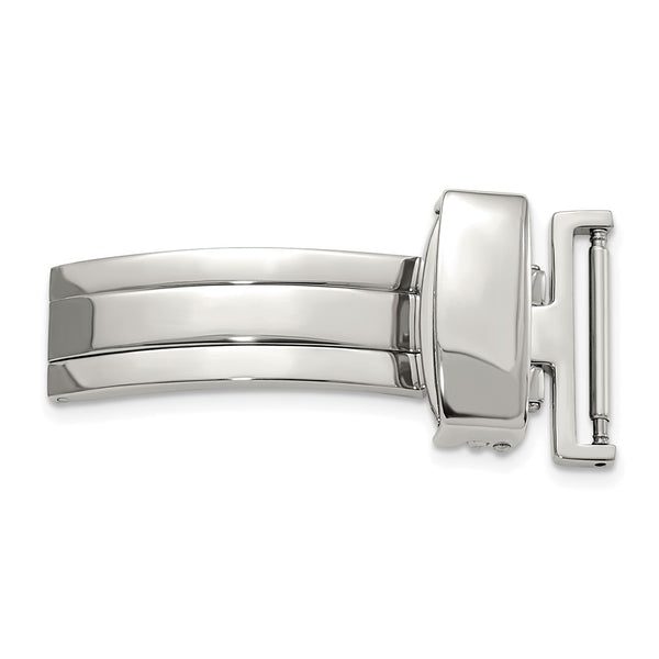 18mm Chrome Deployment Buckle