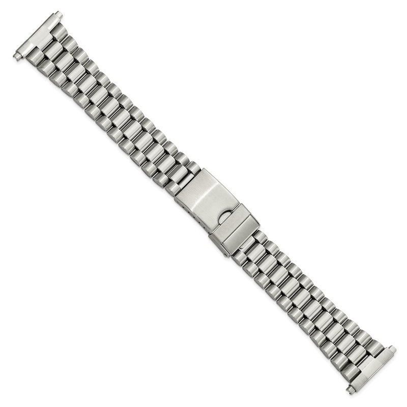 Gilden Mens Long 18-22mm Stainless Watch Band