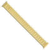 Gilden Mens Long 17-22mm Yellow-tone Expansion Watch Band