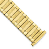 Gilden Mens Long 17-22mm Yellow-tone Expansion Watch Band