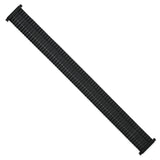 Gilden Mens Long 17-22mm Black-tone Expansion Watch Band