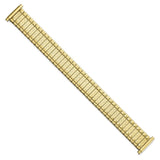 Gilden 15-20mm Satin and Polished Yellow IP-plated Stainless Steel 6.25 inch Expansion Watch Band