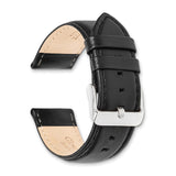 14mm Black Glove Leather Gold-tone Buckle Watch Band