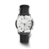 DeBeer 24mm Black Glove Leather with Gold-tone Panerai Style Buckle 7.75 inch Watch Band
