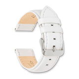 14mm White Glove Leather Gold-tone Buckle Watch Band