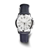 DeBeer 20mm Navy Glove Leather with Gold-tone Panerai Style Buckle 7.75 inch Watch Band