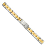 11-14mm Lady Two-tone Oyster w/Deploy Satin Watch Band