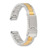 11-14mm Lady Two-tone Oyster w/Deploy Satin Watch Band