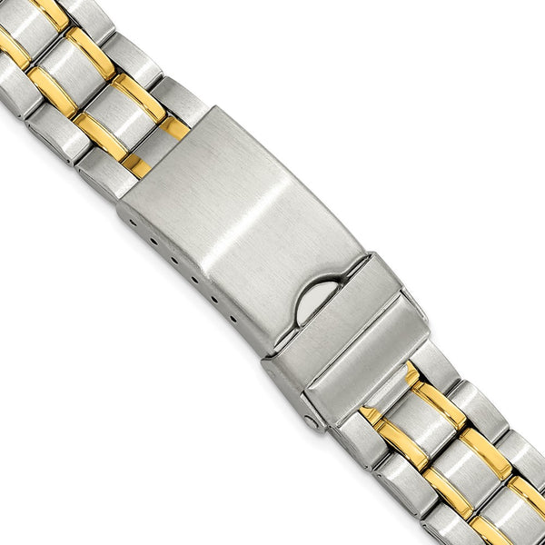 12-16mm Lady Two-tone Oyster w/Deploy Satin/Mirror Watch Band