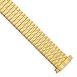 12-16mm Gld-tone ThinFlexo Satin/Mirror Expansion Watch Band