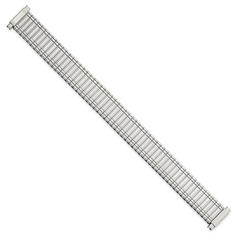 DeBeer 11-15mm Ladies Sanded and Polished Stainless Steel Thin-Flexo Expansion Link 6 inch Watch Band