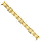 11-15 mm Gold-tone ThinFlexo Sanded/Mirror Expansion Watch Band