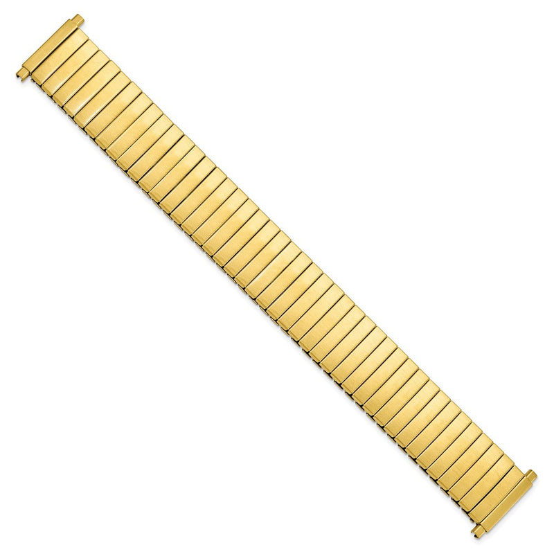 18-23mm Gld-tone DeFlexo Satin Finish Expansion Watch Band