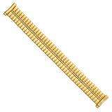 16-20mm Gld-tone DeFlexo Sanded/Mirror Expansion Watch Band
