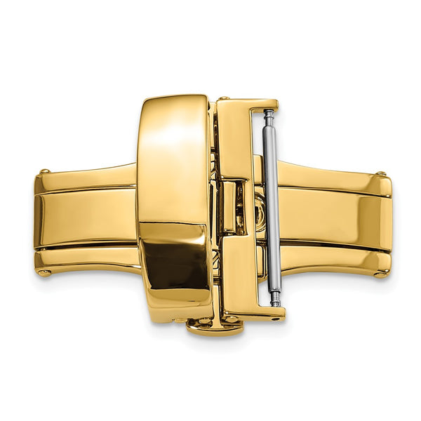 22mm Gold-tone Butterfly Style Deployment Buckle