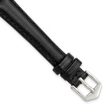 Gilden 12mm Black Oilskin Leather Watch Band