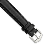 Gilden 14mm Black Oilskin Leather Watch Band