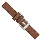 Gilden 20mm Brown w/Stitch Sport Calfskin Band w/Stainless Buckle