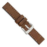 Gilden 22mm Brown w/Brown Stitching Sport Calfskin Watch Band