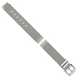 DeBeer 18mm Two-Piece Milanese Style Stainless Steel Fine Mesh 7.5 inch Watch Strap