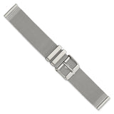 DeBeer 18mm Two-Piece Milanese Style Stainless Steel Fine Mesh 7.5 inch Watch Strap