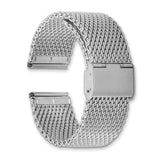 DeBeer 20mm Stainless Steel Mesh with Deployment Clasp 7.5 inch Watch Strap