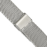 22mm Stainless Steel Mesh w/Deployment Clasp Watch Strap