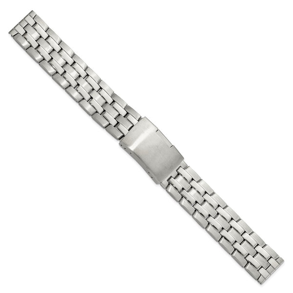 18mm Stainless Steel Push-Button Deployment Watch Band