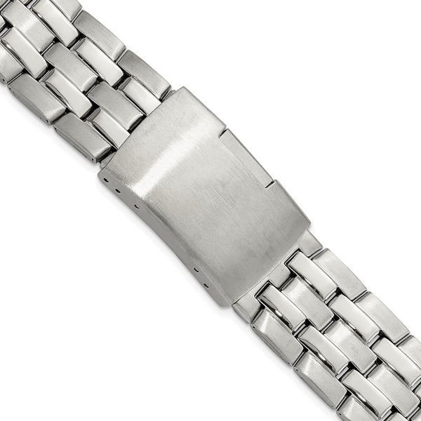 18mm Stainless Steel Push-Button Deployment Watch Band